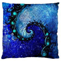 Nocturne Of Scorpio, A Fractal Spiral Painting Standard Flano Cushion Case (two Sides) by jayaprime