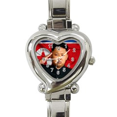 Kim Jong-un Heart Italian Charm Watch by Valentinaart