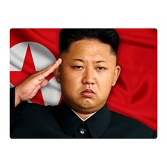 Kim Jong-un Double Sided Flano Blanket (mini)  by Valentinaart
