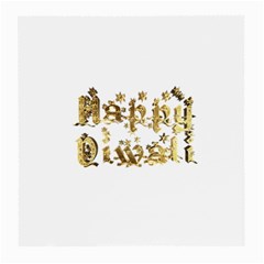 Happy Diwali Gold Golden Stars Star Festival Of Lights Deepavali Typography Medium Glasses Cloth by yoursparklingshop