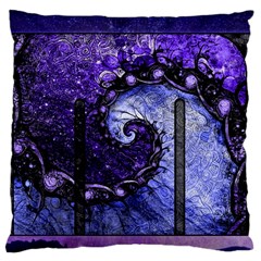 Beautiful Violet Spiral For Nocturne Of Scorpio Large Flano Cushion Case (two Sides) by jayaprime