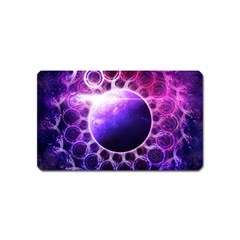 Beautiful Violet Nasa Deep Dream Fractal Mandala Magnet (name Card) by jayaprime