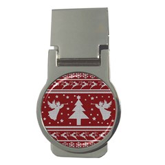Ugly Christmas Sweater Money Clips (round)  by Valentinaart
