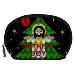 Jesus - Christmas Accessory Pouches (large)  by Valentinaart