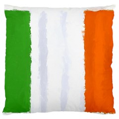 Flag Ireland, Banner Watercolor Painting Art Standard Flano Cushion Case (two Sides) by picsaspassion