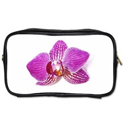 Lilac Phalaenopsis Aquarel  Watercolor Art Painting Toiletries Bags by picsaspassion