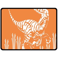 Animals Dinosaur Ancient Times Double Sided Fleece Blanket (large)  by Mariart