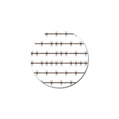 Barbed Wire Brown Golf Ball Marker by Mariart