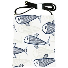 Fish Graphic Flooring Blue Seaworld Swim Water Shoulder Sling Bags