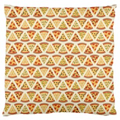 Food Pizza Bread Pasta Triangle Large Cushion Case (one Side)