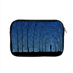 Forest Tree Night Blue Black Man Apple Macbook Pro 15  Zipper Case