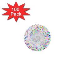 Prismatic Abstract Rainbow 1  Mini Buttons (100 Pack)  by Mariart