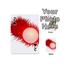 Rambutan Fruit Red Sweet Playing Cards 54 (mini)  by Mariart