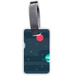 Space Pelanet Galaxy Comet Star Sky Blue Luggage Tags (One Side) 