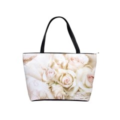Pastel Roses Antique Vintage Shoulder Handbags by Celenk