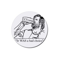 Trump Novelty Design Rubber Coaster (round)  by PokeAtTrump