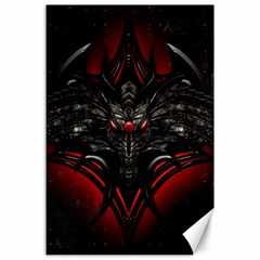 Black Dragon Grunge Canvas 24  X 36  by Celenk