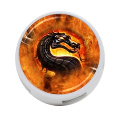 Dragon And Fire 4-port Usb Hub (two Sides)  by Celenk