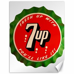 Fresh Up With  7 Up Bottle Cap Tin Metal Canvas 18  X 24   by Celenk