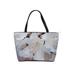 Floral Design White Flowers Photography Shoulder Handbags by yoursparklingshop