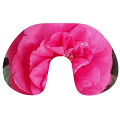 Pink Flower Japanese Tea Rose Floral Design Travel Neck Pillows by yoursparklingshop