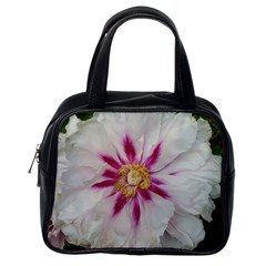 Floral Soft Pink Flower Photography Peony Rose Classic Handbags (one Side)