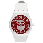 Ugly Christmas Sweater Round Plastic Sport Watch (M)