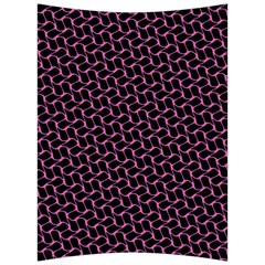 Twisted Mesh Pattern Purple Black Back Support Cushion by Alisyart