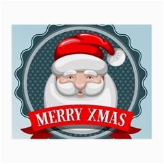 Christmas Santa Claus Xmas Small Glasses Cloth by Alisyart
