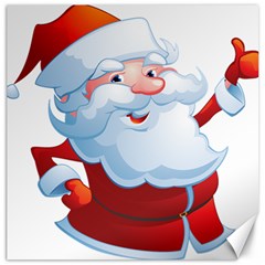 Christmas Santa Claus Snow Red White Canvas 12  X 12   by Alisyart