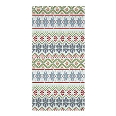 Christmas Star Flower Red Blue Shower Curtain 36  X 72  (stall)  by Alisyart