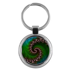 Benthic Saltlife Fractal Tribute For Reef Divers Key Chains (round)  by jayaprime