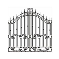 Inspirative Iron Gate Fence Small Satin Scarf (square)