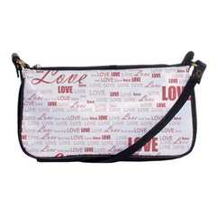 Love Heart Valentine Pink Red Romantic Shoulder Clutch Bags by Alisyart