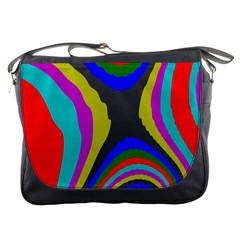 Pattern Rainbow Colorfull Wave Chevron Waves Messenger Bags