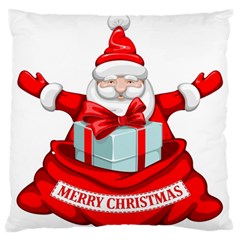 Merry Christmas Santa Claus Standard Flano Cushion Case (one Side)