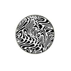 Psychedelic Zebra Pattern Black Hat Clip Ball Marker (10 Pack)
