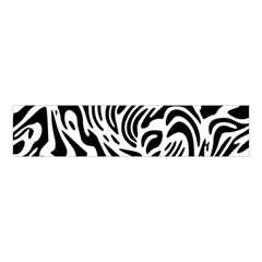 Psychedelic Zebra Pattern Black Velvet Scrunchie