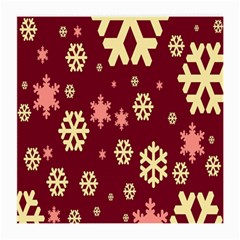 Snowflake Winter Illustration Colour Medium Glasses Cloth