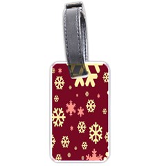 Snowflake Winter Illustration Colour Luggage Tags (one Side)  by Alisyart