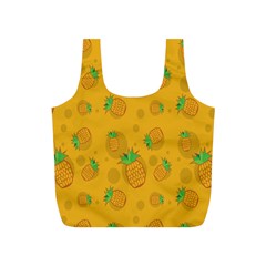 Fruit Pineapple Yellow Green Full Print Recycle Bags (s)  by Alisyart