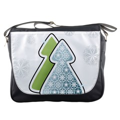 Tree Spruce Xmasts Cool Snow Messenger Bags