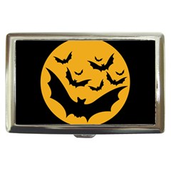 Bats Moon Night Halloween Black Cigarette Money Cases by Alisyart