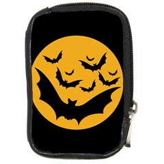 Bats Moon Night Halloween Black Compact Camera Cases by Alisyart