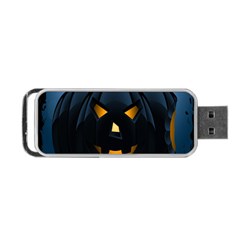 Halloween Pumpkin Dark Face Mask Smile Ghost Night Portable Usb Flash (two Sides) by Alisyart