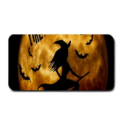 Halloween Wicked Witch Bat Moon Night Medium Bar Mats by Alisyart