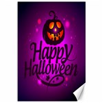 Happy Ghost Halloween Canvas 12  x 18  