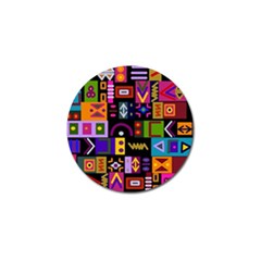 Abstract A Colorful Modern Illustration Golf Ball Marker (10 Pack) by Celenk