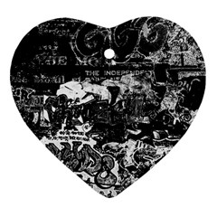 Graffiti Heart Ornament (two Sides) by ValentinaDesign