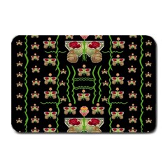 Roses In The Soft Hands Makes A Smile Pop Art Plate Mats by pepitasart